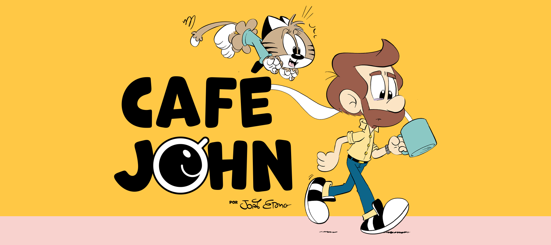 Café John com personagens e ilustrações de João Edno